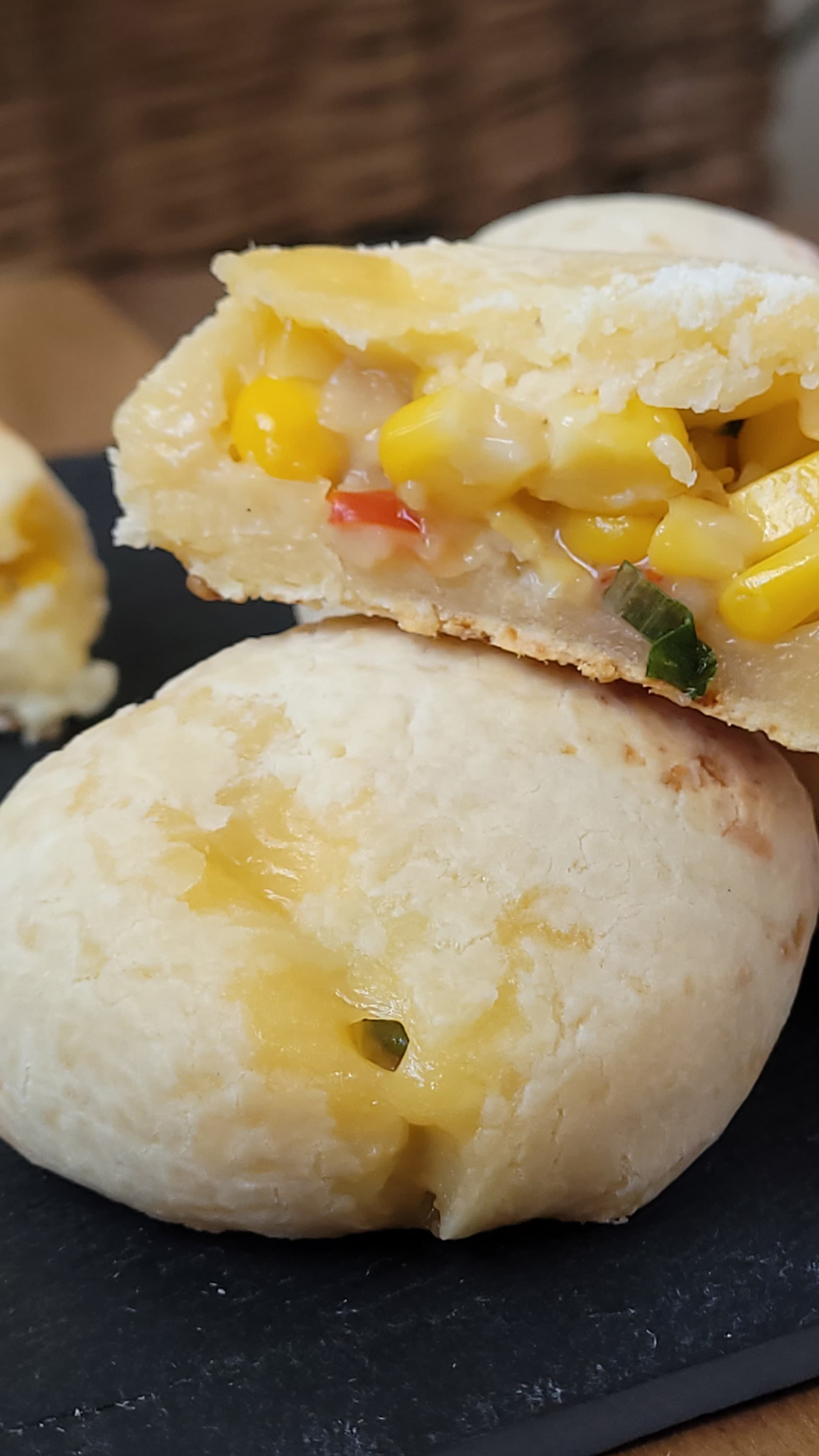 Chipa rellena de choclo