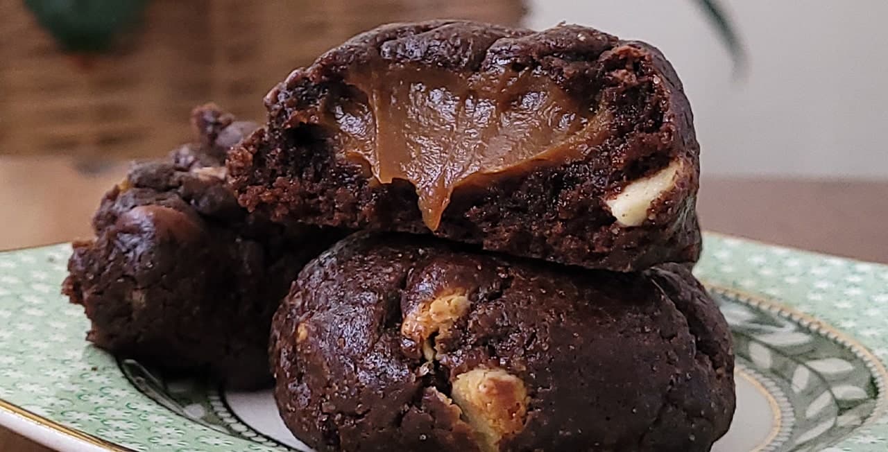 Cookies 
 rellenas de
 Dulce de Leche